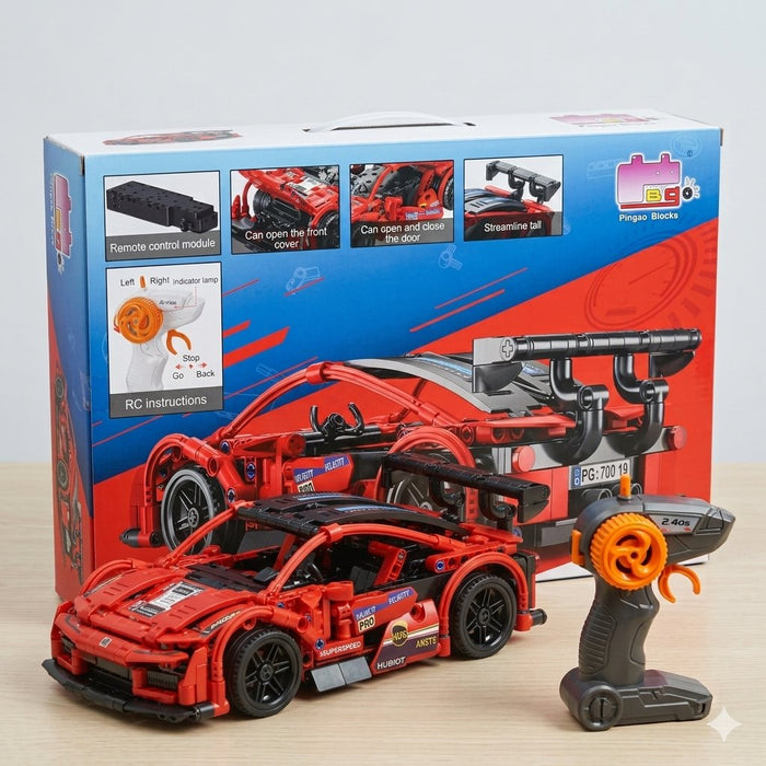 RC SWP Racing Car Brick Blocks 411 Pieces