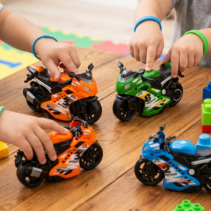 Friction Racing Motorcycle Toy