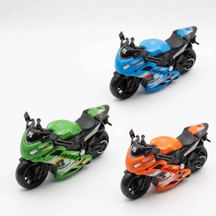 Friction Racing Motorcycle Toy