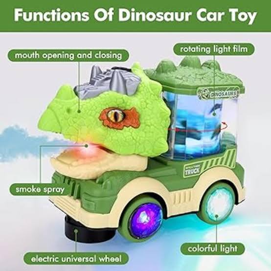 Interactive Electric Dinosaur Spray Car