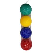 Multicolor 4 Piece Large Balls