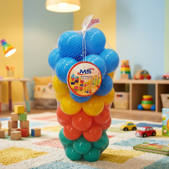 Soft Multicolor Balls 50 Pieces