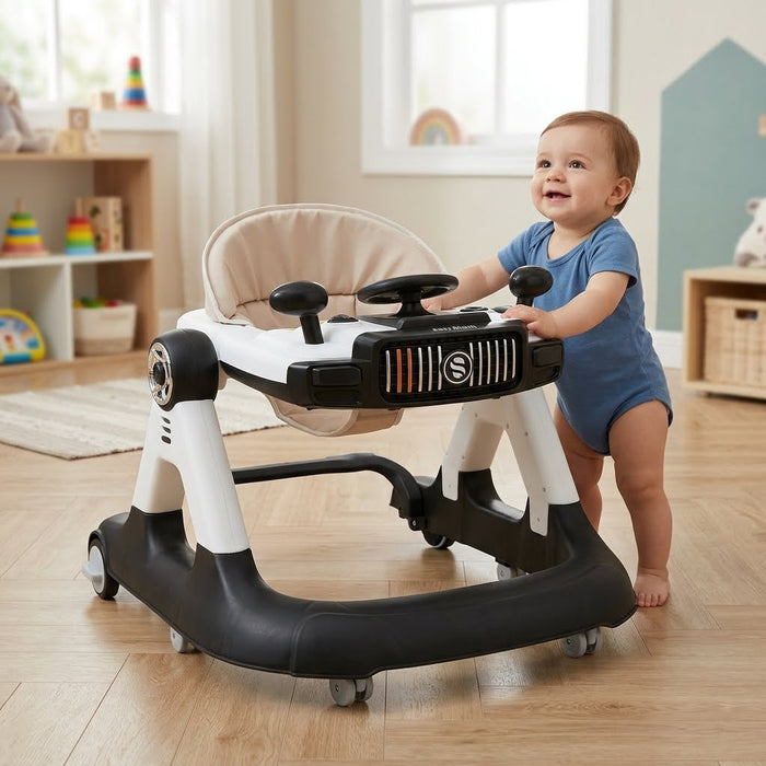 Stylish Car Theme Musical Baby Walker