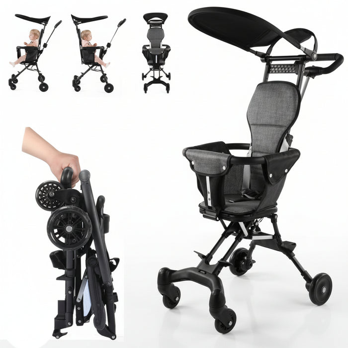 Foldable Kids Stroller with Canopy