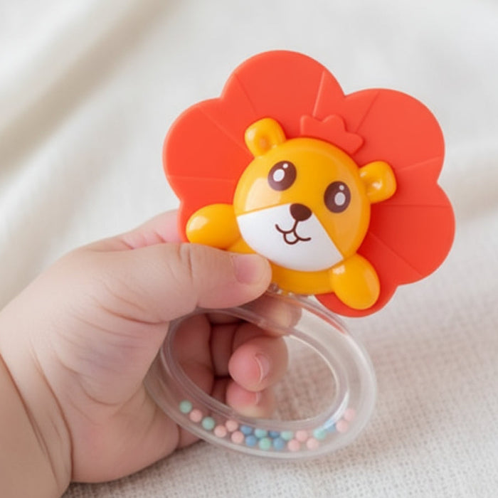 Lion Theme Baby Rattle Biter