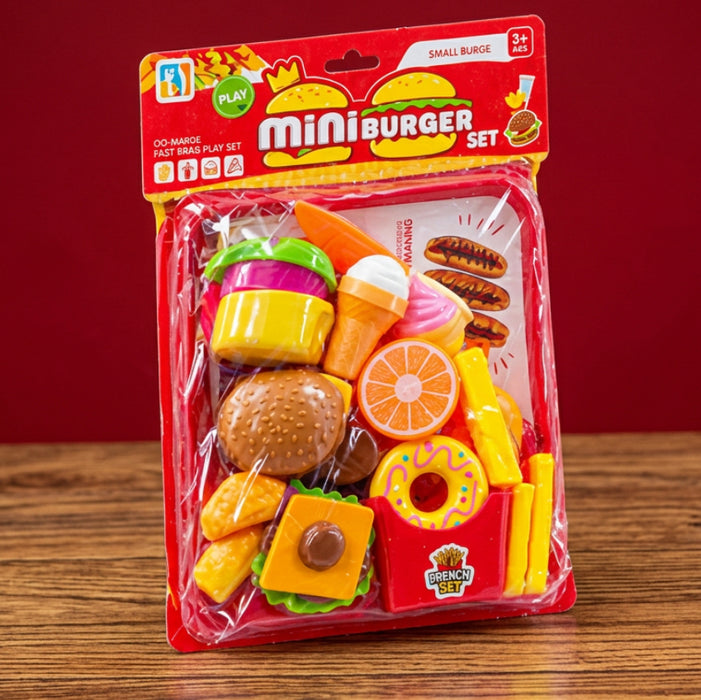 Mini Burgur Fast Food Play Set