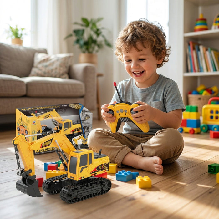 Remote Control Machinery Excavator Toy