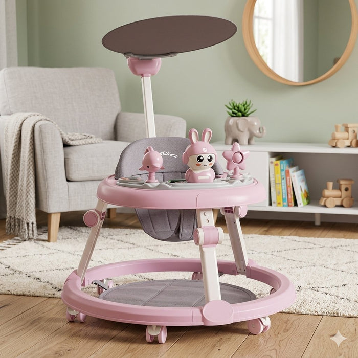 Rabbit Design Musical Baby Walker