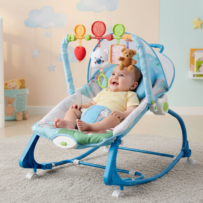2in1 Baby Bouncer with Wheel & Handle