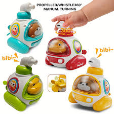 Cartoon Whistle Pressing Submarine