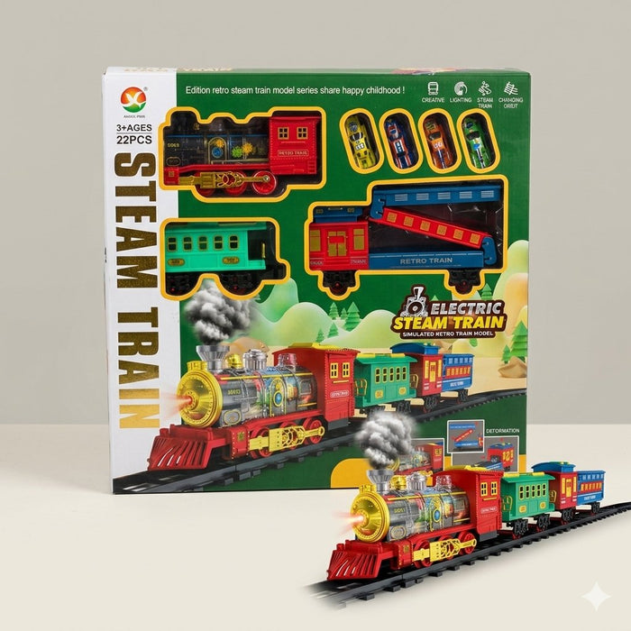 Electric Steam Train 22 Pieces
