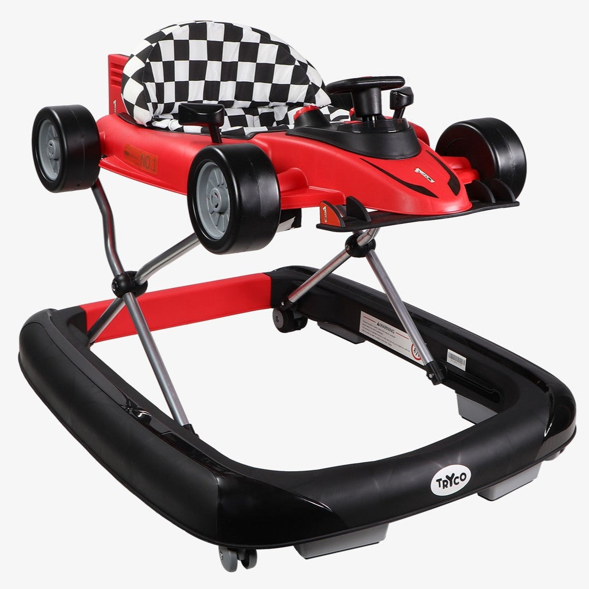 Golden Formula 1 Car - 2 in 1 Rocker + Baby Walker