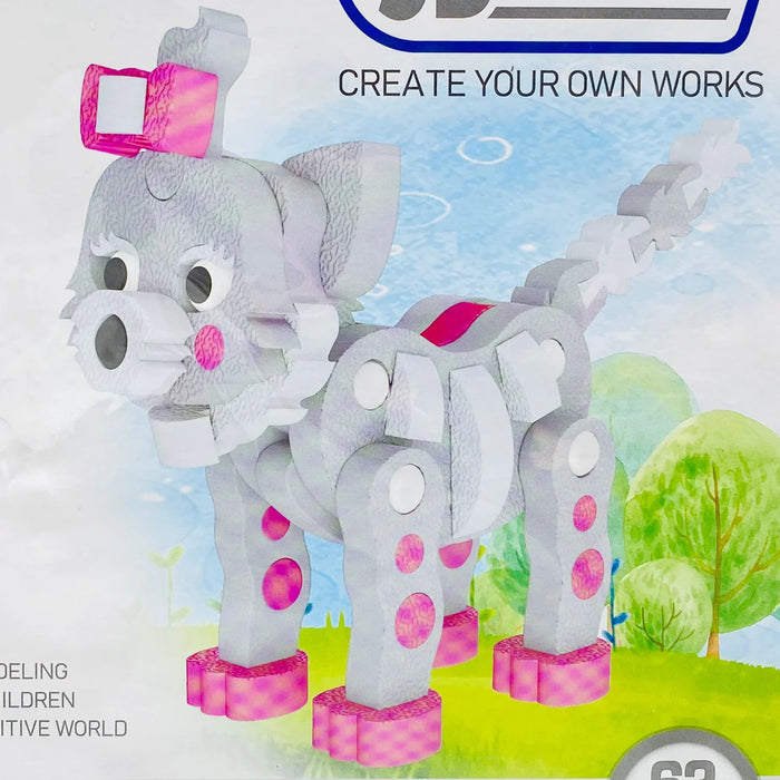 Dog Shape 3D Foam Blocks