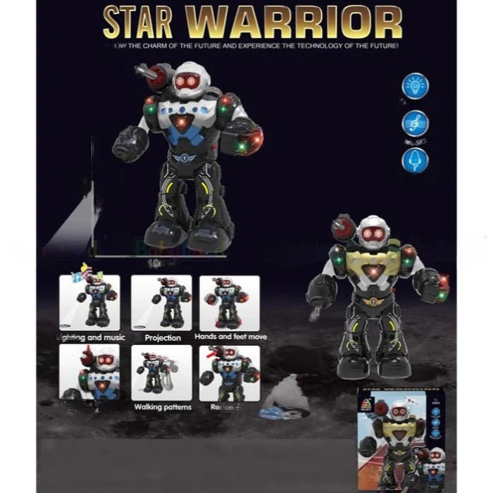 Electric Star Warrior Robot with Light & Sound