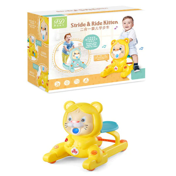 Stride & Ride Kitten Musical Baby Walker