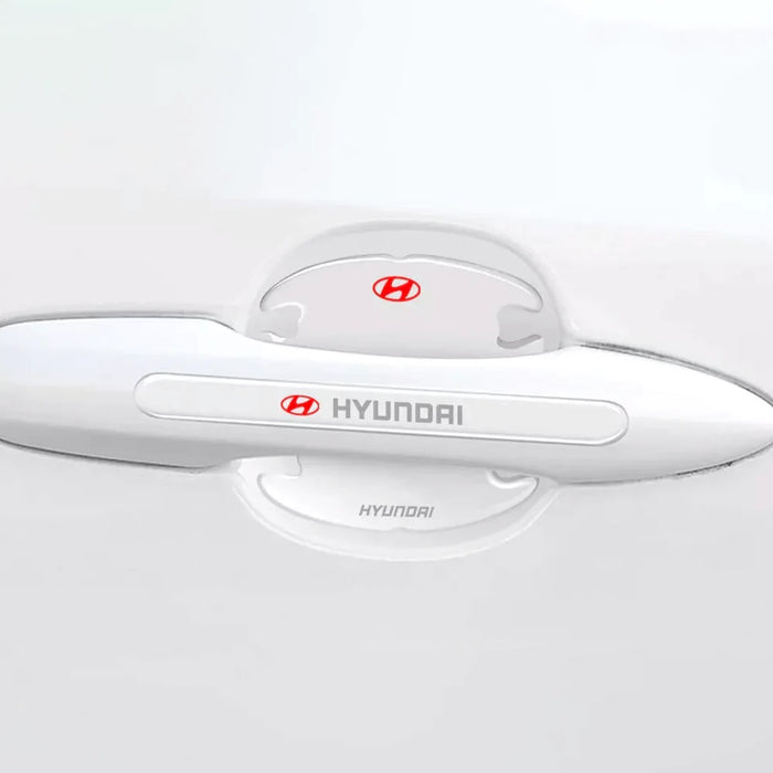 Pack of 8 Car Door Handle Transparent Stikcer For HYUNDAI
