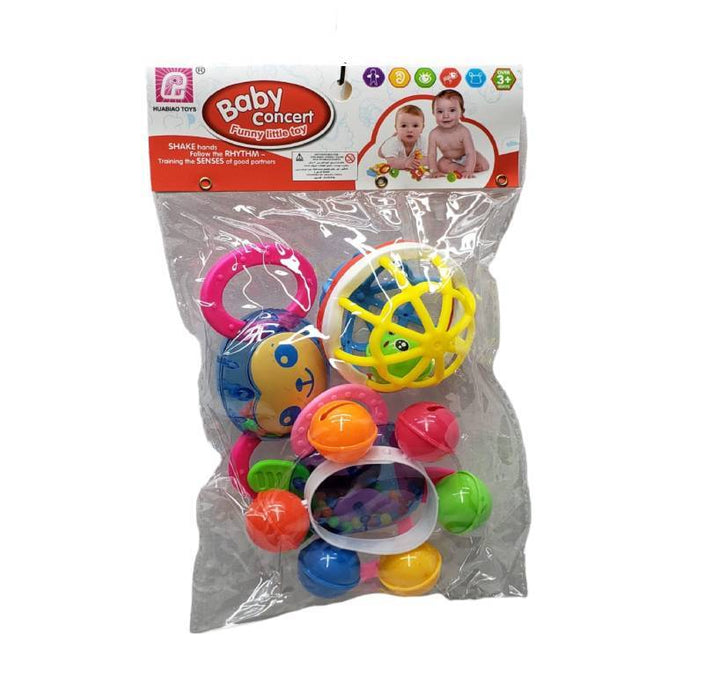 Monkey Theme Baby Rattles set