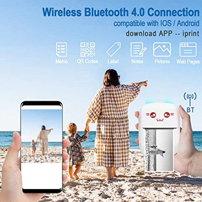 Wireless Bluetooth Mini Photo Printer