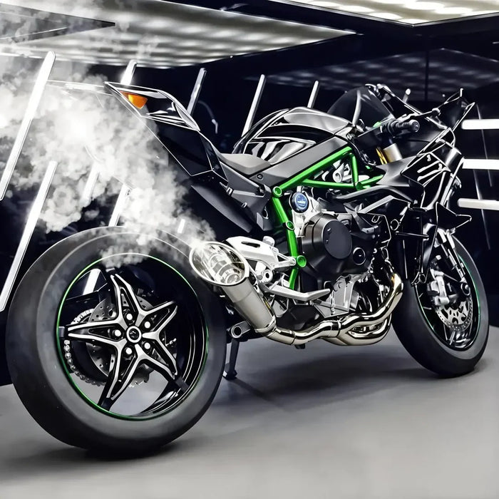 Diecast Kawasaki Ninja Bike with Smoke
