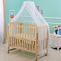 Junior Baby Wooden Cot With Mosquito Net