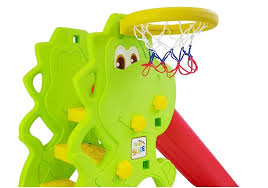 Infantes Baby Dino Slide with Basketball Hoop