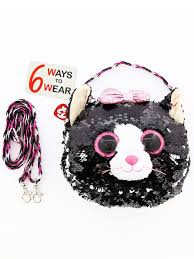 TY Fashion Cat Kiki Sequins Accessory Purse