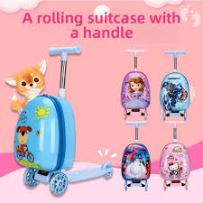 Kids Ride on Scootie with Luggage