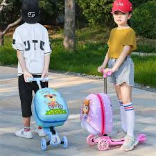 Kids Ride on Scootie with Luggage