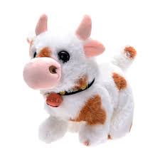 Walking & Mooing Cute Plush Cow