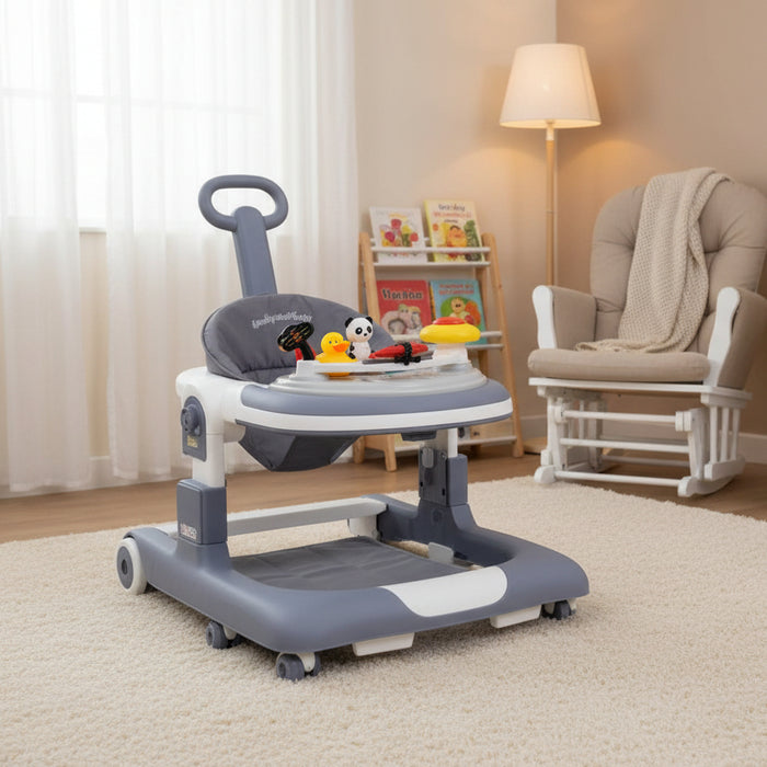 Panda Cartoon Baby Walker with Handle