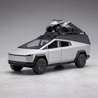 Diecast Tesla Cyber Truck with Quartz Metal Bike