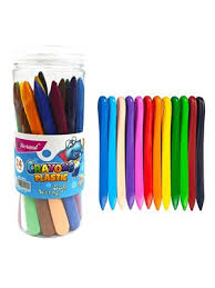 Soft Writing Plastic Crayons 36 Colors