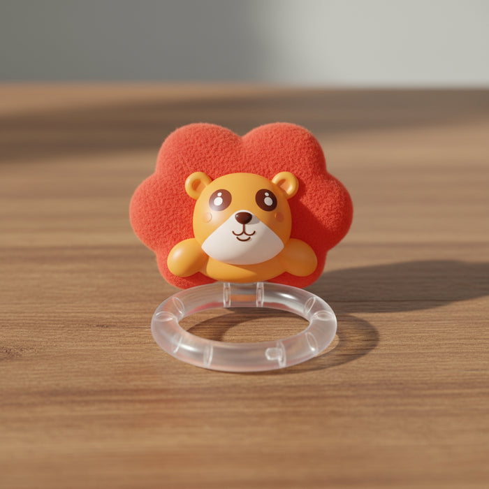 Lion Theme Baby Rattle Biter