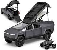 Diecast Tesla Cyber Truck with Quartz Metal Bike