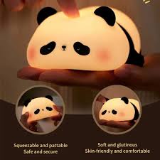 Silicon Panda Night Light Warm Lamp