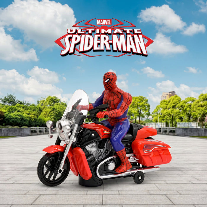 Musical Spider-Man Motorcycle with Light