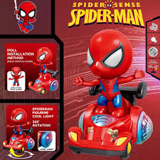 Spinning Spiderman Car with Light & Sound