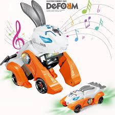 Electric Rabbit Car with Lights & Sound