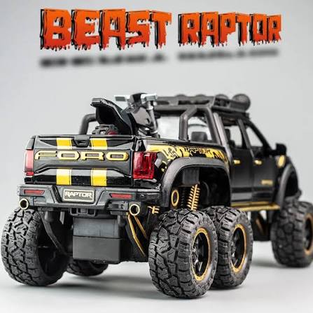 Diecast 6x6 Ford F-150 Beast Raptor Spray Truck