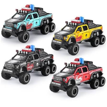 Diecast 6x6 Ford F-150 Beast Raptor Spray Truck