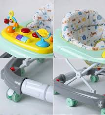 2-in-1 Activity Baby Walker & Rocker
