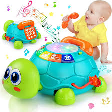 6 in 1 Crawling Phone Turtle with Light & Sound