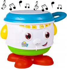 Cute Hand Held Drum with Light & Sound