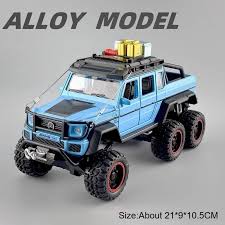 Diecast Land Rover Deffender 6x6 Jeep with Light & Sound