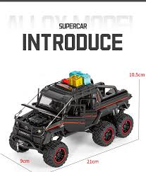 Diecast Land Rover Deffender 6x6 Jeep with Light & Sound