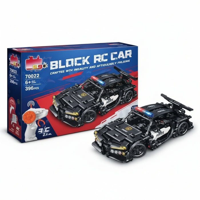 RC Swat Police Car Brick Blocks 396 Pieces