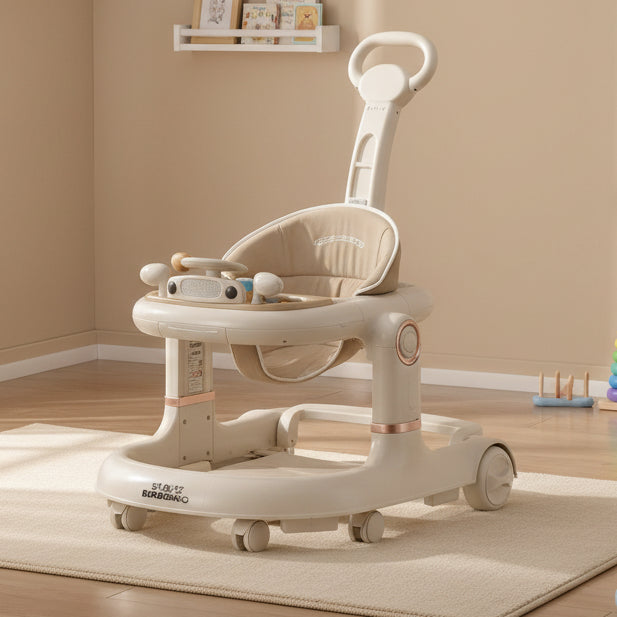 Push Handle Baby Walker with Canopy