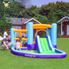 AirMyFun Kids Inflatable Castle With Water Slide