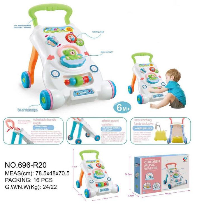 Bear Theme Musical Walker with Light & Sound