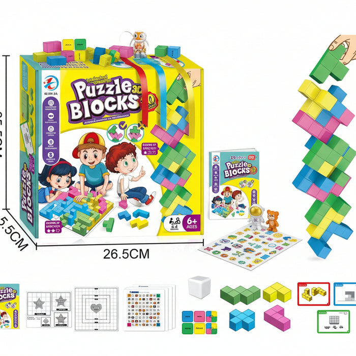 3D Educational Puzzle Blocks